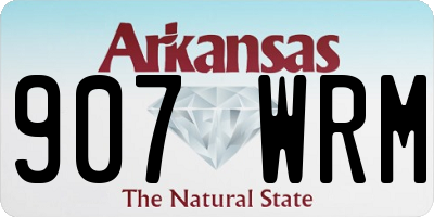 AR license plate 907WRM