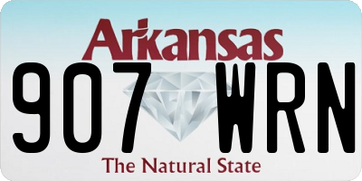 AR license plate 907WRN