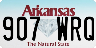 AR license plate 907WRQ