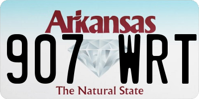 AR license plate 907WRT