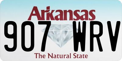 AR license plate 907WRV