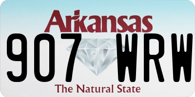 AR license plate 907WRW
