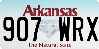 AR license plate 907WRX