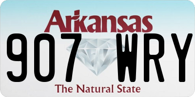 AR license plate 907WRY