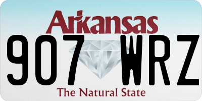 AR license plate 907WRZ