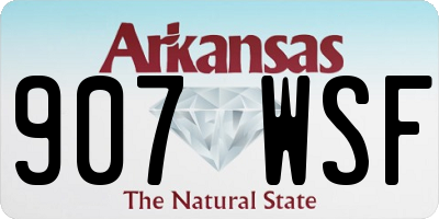 AR license plate 907WSF