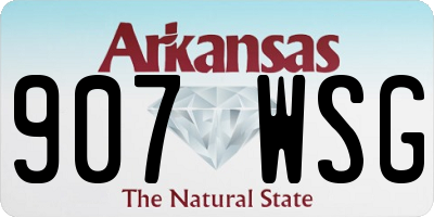AR license plate 907WSG