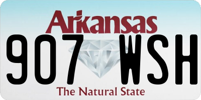 AR license plate 907WSH