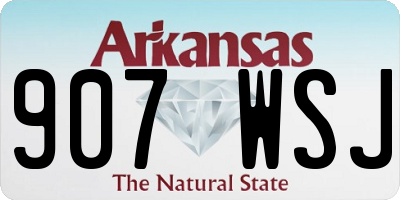 AR license plate 907WSJ