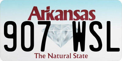 AR license plate 907WSL