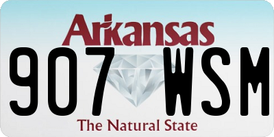 AR license plate 907WSM