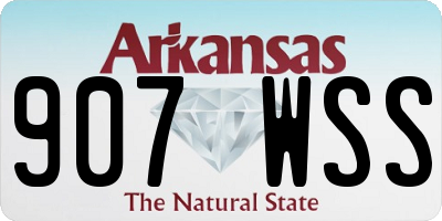 AR license plate 907WSS