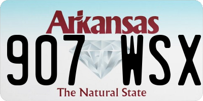 AR license plate 907WSX