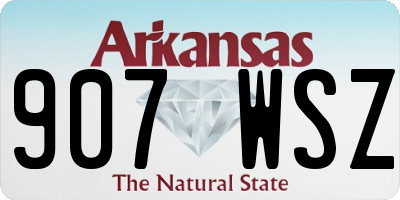AR license plate 907WSZ