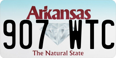 AR license plate 907WTC