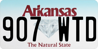 AR license plate 907WTD