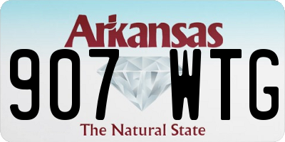 AR license plate 907WTG
