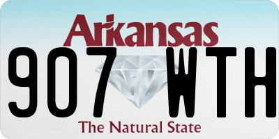 AR license plate 907WTH