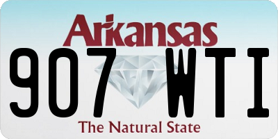 AR license plate 907WTI