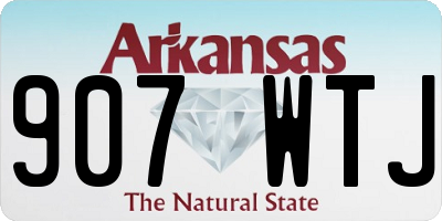 AR license plate 907WTJ