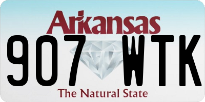 AR license plate 907WTK