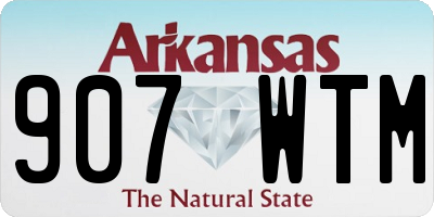 AR license plate 907WTM