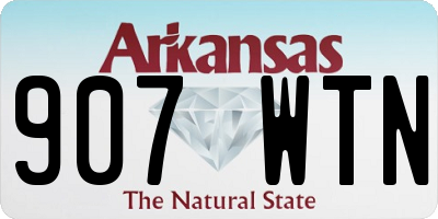AR license plate 907WTN