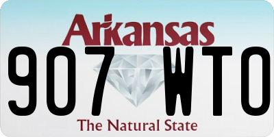 AR license plate 907WTO