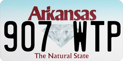 AR license plate 907WTP