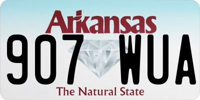 AR license plate 907WUA