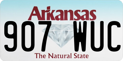 AR license plate 907WUC