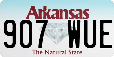 AR license plate 907WUE