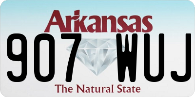AR license plate 907WUJ
