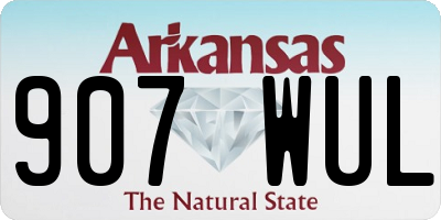 AR license plate 907WUL