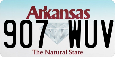 AR license plate 907WUV