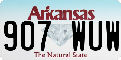 AR license plate 907WUW