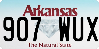 AR license plate 907WUX