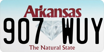 AR license plate 907WUY