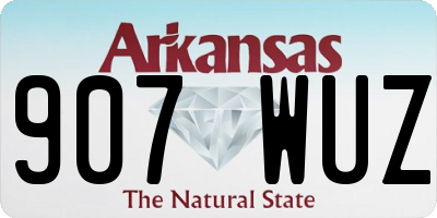 AR license plate 907WUZ