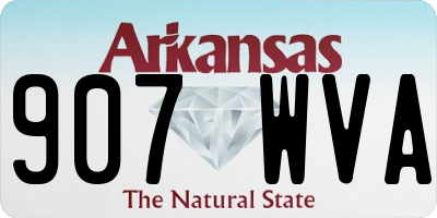 AR license plate 907WVA