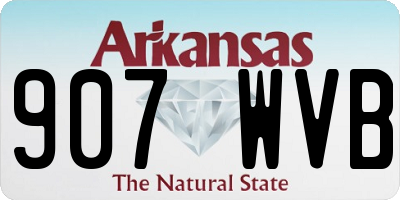 AR license plate 907WVB