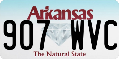 AR license plate 907WVC