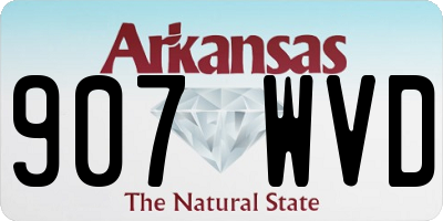 AR license plate 907WVD