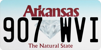 AR license plate 907WVI