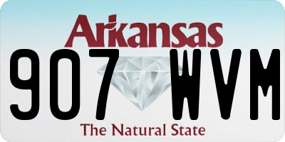 AR license plate 907WVM