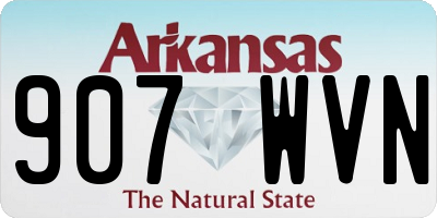 AR license plate 907WVN