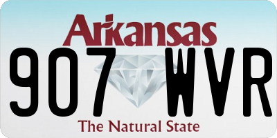 AR license plate 907WVR