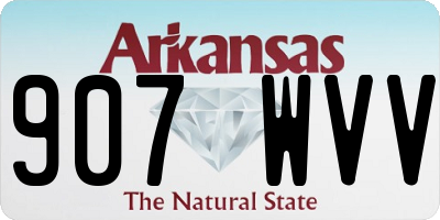 AR license plate 907WVV