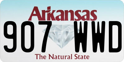 AR license plate 907WWD