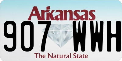 AR license plate 907WWH